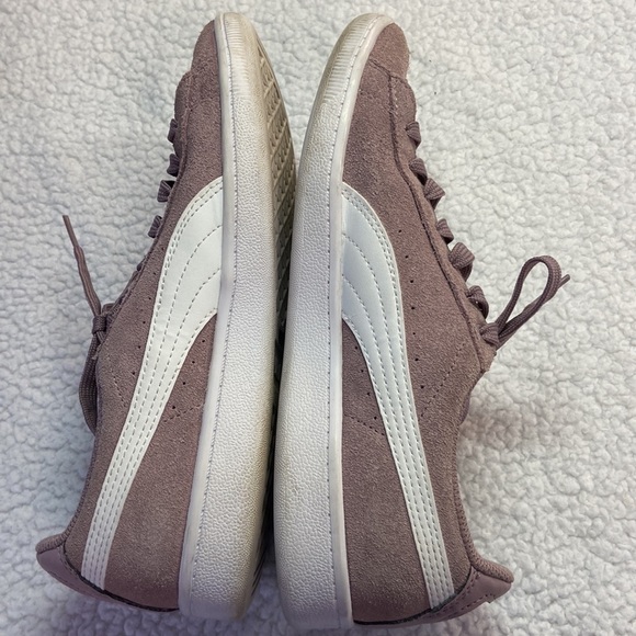 Puma Vikky Suede Softfoam Comfort Athletic Sneaker Light Plum Used Size 7 - Picture 8 of 15
